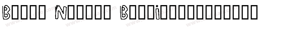 Bully Narrow BoldItalic字体转换